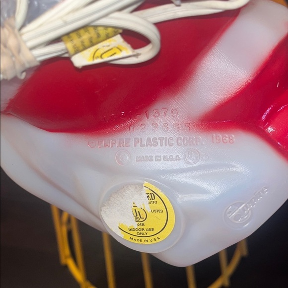 Vintage Christmas 1968 Empire Plastics Santa Blowmold. - Picture 2 of 5